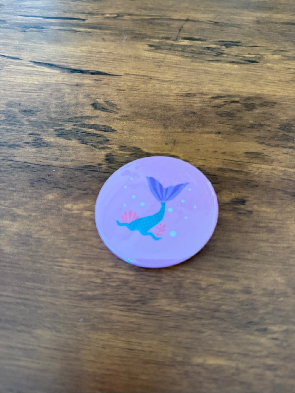 Pink Mermaid Fish Tank pin accessory